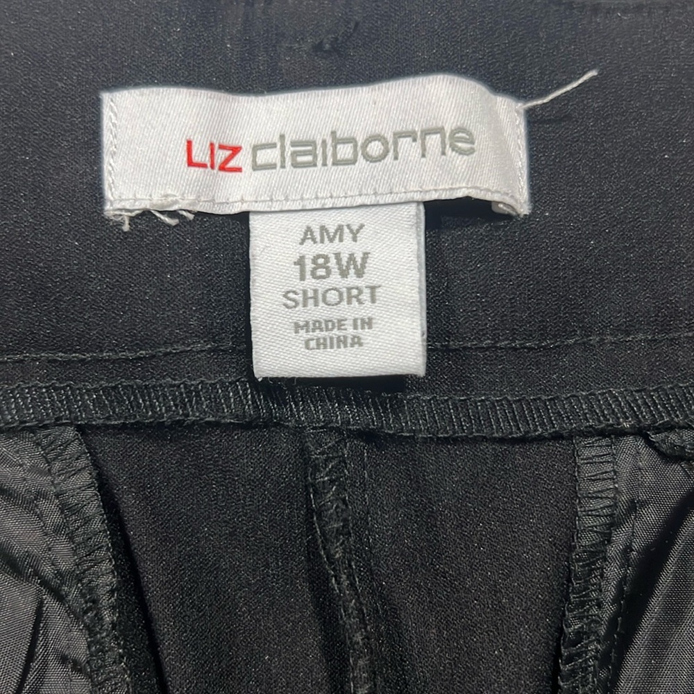 Liz Claiborne black stretchy trousers